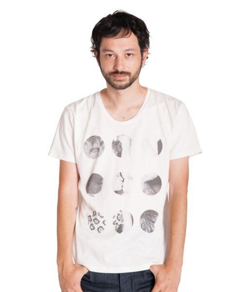 glamb（グラム）の「Dot clipping T（トップス・メンズ・White/Black/Moku gray/Pink・Size1/Size2/Size3/Size4）」の7枚目の写真