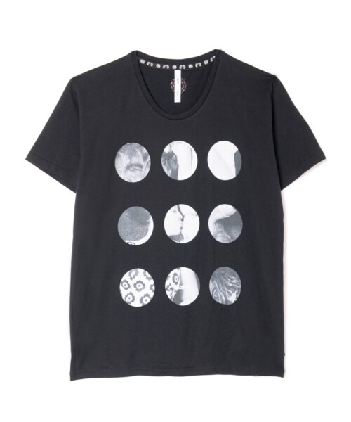 glamb（グラム）の「Dot clipping T（トップス・メンズ・White/Black/Moku gray/Pink・Size1/Size2/Size3/Size4）」の2枚目の写真