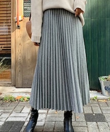 DHOLIC | ヘリンボーンプリーツスカート(スカート)