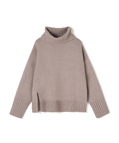 GRL（グレイル）の「タートルネックスリットニットトップス（ニット/セーター・レディース・グリーン/ベージュ/ブルー/パープル/アイボリー・F）」の3枚目の写真