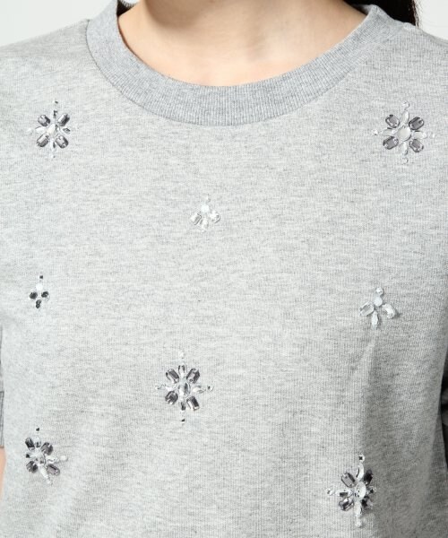 LOWRYS FARM(ローリーズファーム)の「インレイビジュープルオーバーショートスリーブ(トップス・レディース・オフ/グレー/ネイビー・M/L)」の6枚目の写真