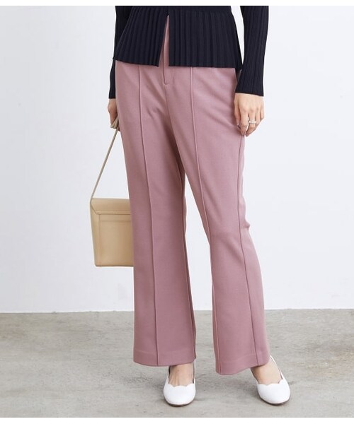 ADAM ET ROPE'（アダムエロペ）の「【WEB限定】カルゼジャージパンツ（パンツ・レディース・オリーブ/ラベンダー/ベージュ・F）」の3枚目の写真