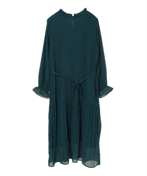 earth music&ecology（アースミュージックアンドエコロジー）の「プリーツワンピース（ワンピース/ドレス・ブラック/ブルーグリーン/ドット/ドットブラック・F）」の20枚目の写真