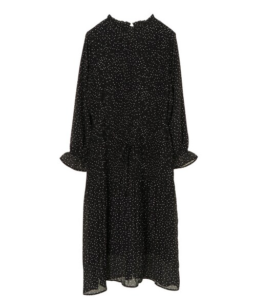 earth music&ecology（アースミュージックアンドエコロジー）の「プリーツワンピース（ワンピース/ドレス・ブラック/ブルーグリーン/ドット/ドットブラック・F）」の18枚目の写真