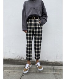 no brand | stretch Check pt #Y5830(その他パンツ)