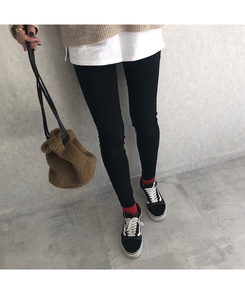 copine（コピン）の「11月6日再々入荷！楽な履き心地！スーパーストレッチレギンススキニーパンツ(2color)【クリックポスト対象商品】（その他パンツ・レディース・その他）」の2枚目の写真