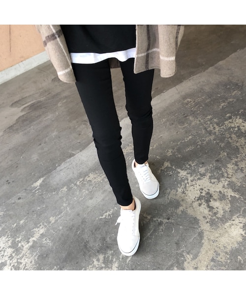 copine（コピン）の「11月6日再々入荷！楽な履き心地！スーパーストレッチレギンススキニーパンツ(2color)【クリックポスト対象商品】（その他パンツ・レディース・その他）」の3枚目の写真