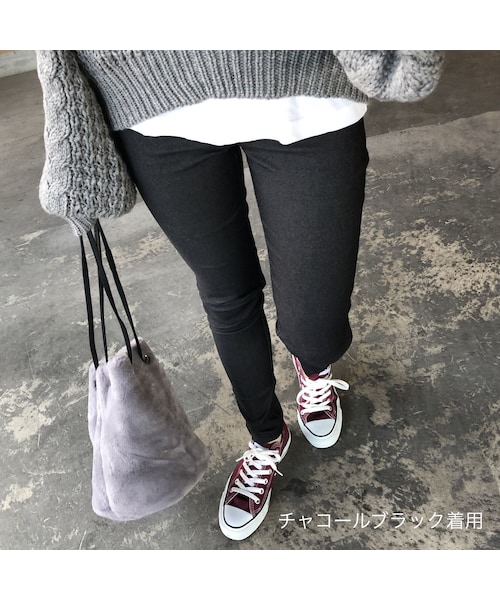 copine（コピン）の「11月6日再々入荷！楽な履き心地！スーパーストレッチレギンススキニーパンツ(2color)【クリックポスト対象商品】（その他パンツ・レディース・その他）」の11枚目の写真