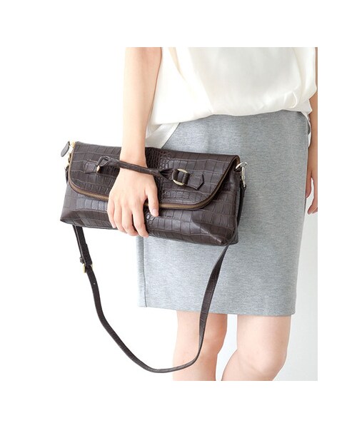 URBAN RESEARCH DOORS（アーバンリサーチドアーズ）の「POPCORN　2WAY CLUTCH（バッグ・レディース・NERO/CHACO・FREE）」の4枚目の写真