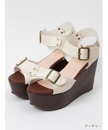 w closet | ベルト付きウエッジソールサンダル(シューズ)