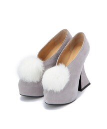 G.V.G.V. | POM POM FLARED HEEL BOOTIES(シューズ)