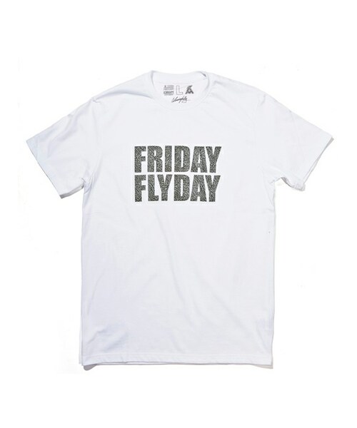 ALMIGHTY GEARの「FLYDAY BLACK（Tシャツ/カットソー・レディース・Black/White・M/L/XL）」の2枚目の写真