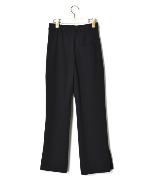 w closet（ダブルクローゼット）の「ツイルカットジョーゼット セミフレアパンツ（パンツ・レディース・アイボリー/ベージュピンク/キミドリ/グリーン/ブラック・FREE/23.5/24.5）」の11枚目の写真