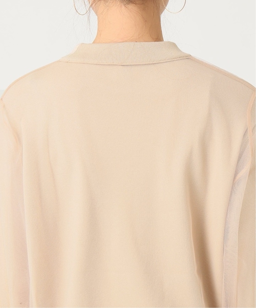 2024年☆スピックアンドスパン　スパンコールチュール　Tシャツ　2way Spick & Span (スピックアンドスパン) スパンコールチュール*T
