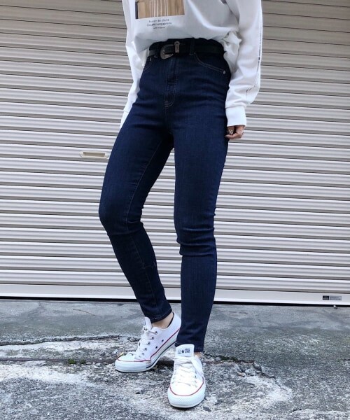 PAGEBOY（ページボーイ）の「ストレッチデニムスキニー20SS（パンツ・レディース・ブラック/ブルー/インディゴ・S(25inch)/M(26inch)/L(27inch)）」の8枚目の写真