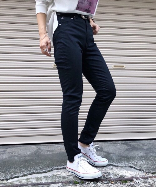 PAGEBOY（ページボーイ）の「ストレッチデニムスキニー20SS（パンツ・レディース・ブラック/ブルー/インディゴ・S(25inch)/M(26inch)/L(27inch)）」の7枚目の写真
