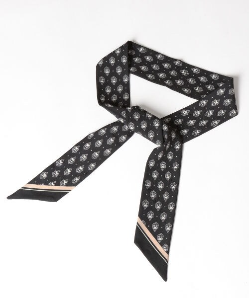 PAGEBOY（ページボーイ）の「ヴィンテージコモンスカーフ（ファッション雑貨・ブラック/ベージュ）」の6枚目の写真