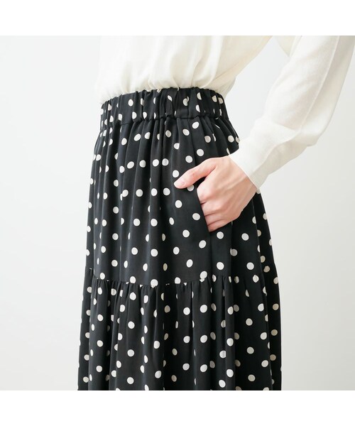 SACRA（サクラ）の「SACRA｜サクラ ｜POLKA DOT'S SKIRT｜ポルカドット