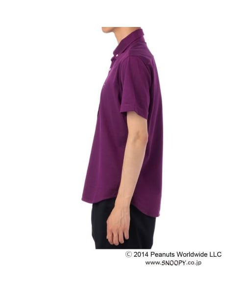 TAKEO KIKUCHI（タケオキクチ）の「PEANUTS×TAKEO KIKUCHIオリジナルポロシャツ（ポロシャツ・メンズ・パープル系/ホワイト/ブラウン/ネイビー系・M/L/LL/3L）」の6枚目の写真