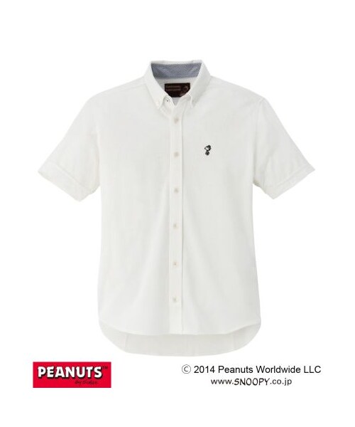 TAKEO KIKUCHI（タケオキクチ）の「PEANUTS×TAKEO KIKUCHIオリジナルポロシャツ（ポロシャツ・メンズ・パープル系/ホワイト/ブラウン/ネイビー系・M/L/LL/3L）」の2枚目の写真