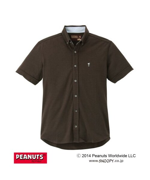 TAKEO KIKUCHI（タケオキクチ）の「PEANUTS×TAKEO KIKUCHIオリジナルポロシャツ（ポロシャツ・メンズ・パープル系/ホワイト/ブラウン/ネイビー系・M/L/LL/3L）」の3枚目の写真