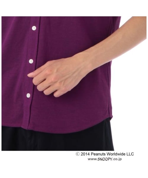TAKEO KIKUCHI（タケオキクチ）の「PEANUTS×TAKEO KIKUCHIオリジナルポロシャツ（ポロシャツ・メンズ・パープル系/ホワイト/ブラウン/ネイビー系・M/L/LL/3L）」の9枚目の写真