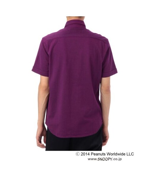 TAKEO KIKUCHI（タケオキクチ）の「PEANUTS×TAKEO KIKUCHIオリジナルポロシャツ（ポロシャツ・メンズ・パープル系/ホワイト/ブラウン/ネイビー系・M/L/LL/3L）」の7枚目の写真
