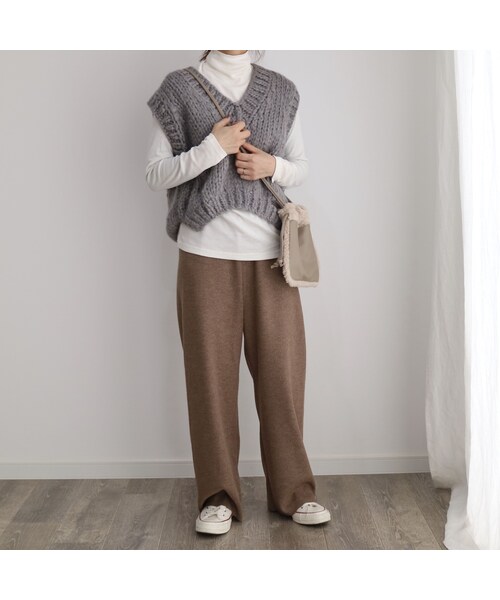 no brand（ノーブランド）の「ハンドニットショートベスト（ベスト・レディース・その他）」の10枚目の写真