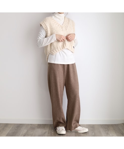 no brand（ノーブランド）の「ハンドニットショートベスト（ベスト・レディース・その他）」の8枚目の写真