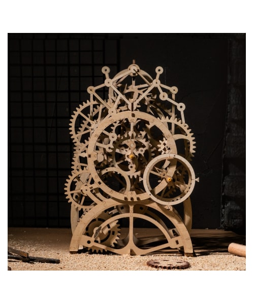 no brand（ノーブランド）の「Robud 振り子時計 木製 機械式 自作  