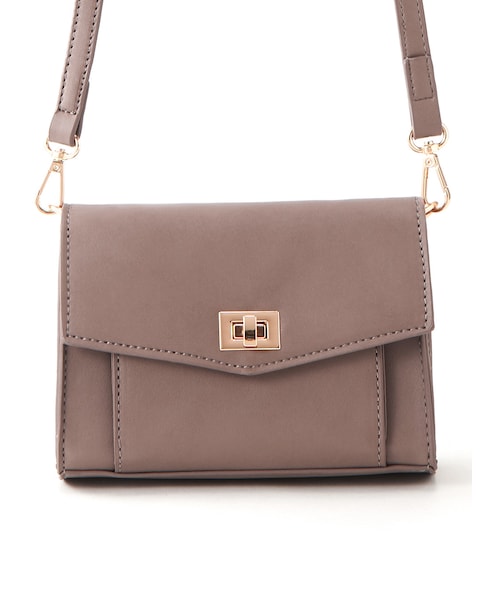 GRL（グレイル）の「2wayスクエアショルダーバッグ（ショルダーバッグ・レディース・ブラック/イエロー/パープル/モカ/ラベンダー/ボルドー・F）」の2枚目の写真