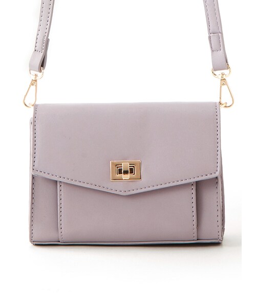 GRL（グレイル）の「2wayスクエアショルダーバッグ（ショルダーバッグ・レディース・ブラック/イエロー/パープル/モカ/ラベンダー/ボルドー・F）」の4枚目の写真