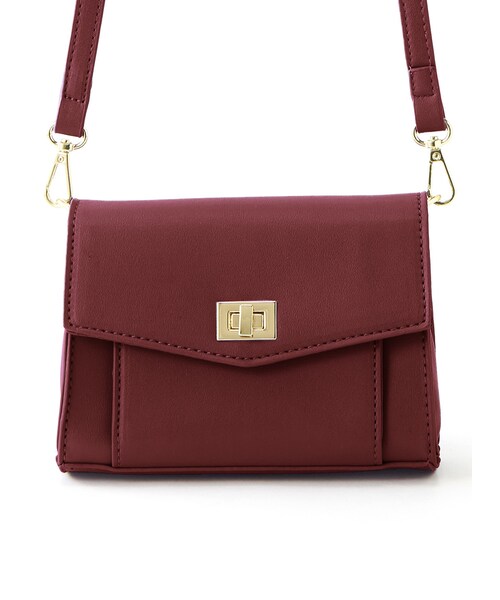 GRL（グレイル）の「2wayスクエアショルダーバッグ（ショルダーバッグ・レディース・ブラック/イエロー/パープル/モカ/ラベンダー/ボルドー・F）」の6枚目の写真