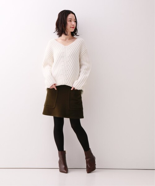 Spick and Span ウールメルトンミニスカート Spick & Span（スピックアンドスパン）の「ウールメルトンミニスカート