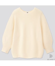 UNIQLO | 3Dコットンバルーンスリーブセーター（7分袖）(ニット/セーター)