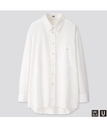 UNIQLO | デニムオーバーサイズシャツ（長袖）(シャツ/ブラウス)