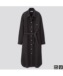 UNIQLO | デニムシャツワンピース（長袖）(ワンピース)