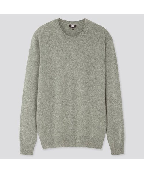 UNIQLO（ユニクロ）の「カシミヤクルーネックセーター（長袖）（ニット/セーター・メンズ・RED 13/OLIVE 56/GREEN 51/PURPLE 71/BLUE 63/BROWN 37/GREEN 53/BROWN 36/DARK GREEN 59/KHAKI 33/PINK 11/RED 16/BEIGE 31/PURPLE 75・XS/4XL/S/3XL/L/M/XL/XXL）」の6枚目の写真