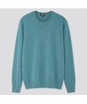 ユニクロ | カシミヤクルーネックセーター（長袖）(Knitwear)