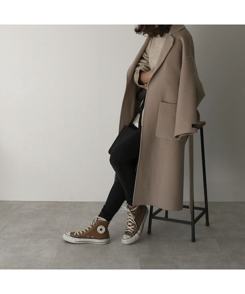 Lavish Gate ウールコート 中古・古着通販】Lavish Gate (ラビッシュゲート) タックノーカラー