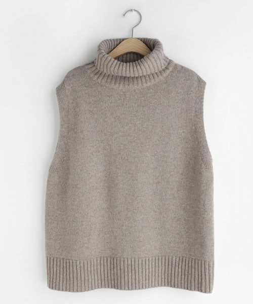 DHOLIC（ディーホリック）の「バックリットベスト（ベスト・レディース・グレー/ブラック/ベージュ・FREE）」の3枚目の写真