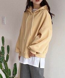 DHOLIC | 裏起毛ストリングフーディ(その他トップス)