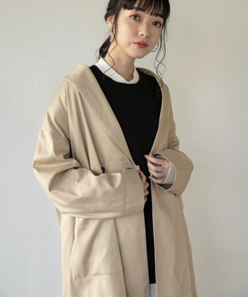 LOWRYS FARM(ローリーズファーム)の「Wチェスターコート(ジャケット/アウター・ライトベージュ/ベージュ)」の4枚目の写真