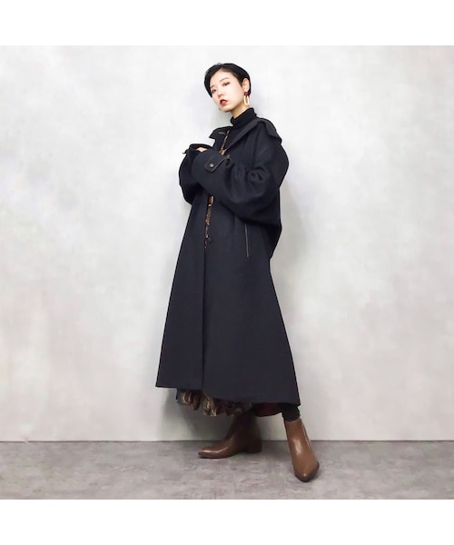 USED（ユーズド）の「AQUILA ALPACCA LODEN long coat-779-12（ステン