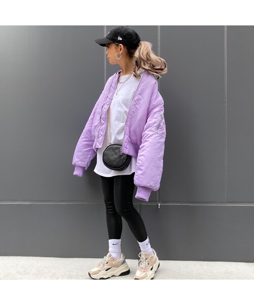 no brand（ノーブランド）の「«special event!!!!»中綿BL｢NEON｣×レイヤードロンT(SETITEM)（ブルゾン・レディース・その他）」の9枚目の写真