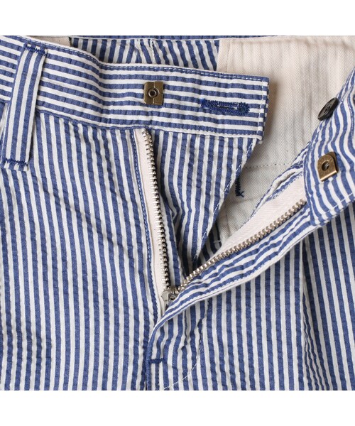 WORLD WORKERS(ワールドワーカーズ)の「Seersucker Tapered Trousers Blue WR134E-ST01(パンツ・メンズ・other・S/M/L)」の4枚目の写真