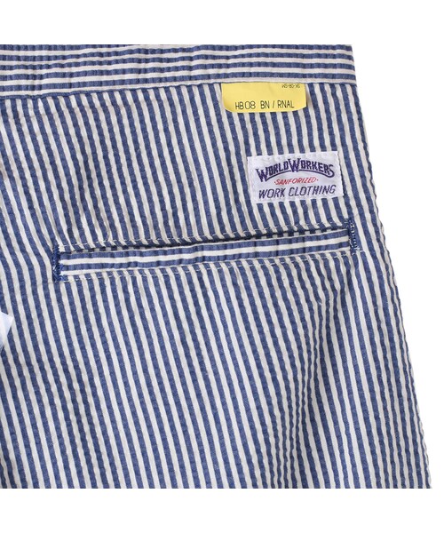 WORLD WORKERS(ワールドワーカーズ)の「Seersucker Tapered Trousers Blue WR134E-ST01(パンツ・メンズ・other・S/M/L)」の9枚目の写真