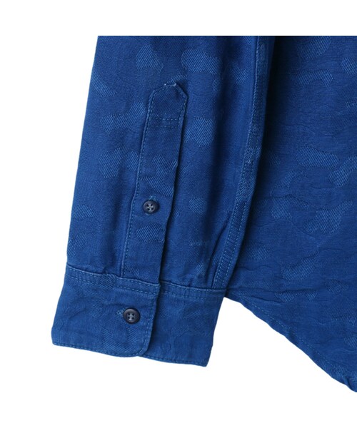 WORLD WORKERS(ワールドワーカーズ)の「Indigo-Dyed Camo Shirt WRS009D-04M(その他・メンズ・04M-Blue・S/M/L)」の10枚目の写真