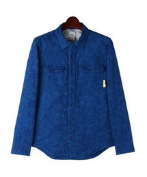 WORLD WORKERS | Indigo-Dyed Camo Shirt WRS009D-04M(その他)
