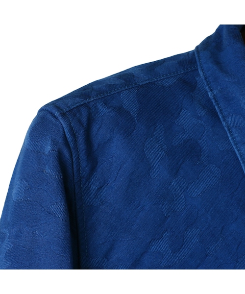 WORLD WORKERS(ワールドワーカーズ)の「Indigo-Dyed Camo Shirt WRS009D-04M(その他・メンズ・04M-Blue・S/M/L)」の4枚目の写真